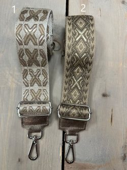 Riemen voor heuptas/crossover Brons-Zilver