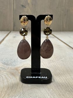 Oorbellen Norah Taupe