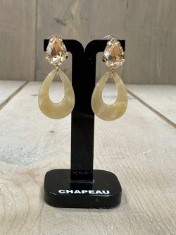 Oorbellen Hannah beige