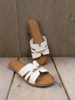 Slippers Gina wit